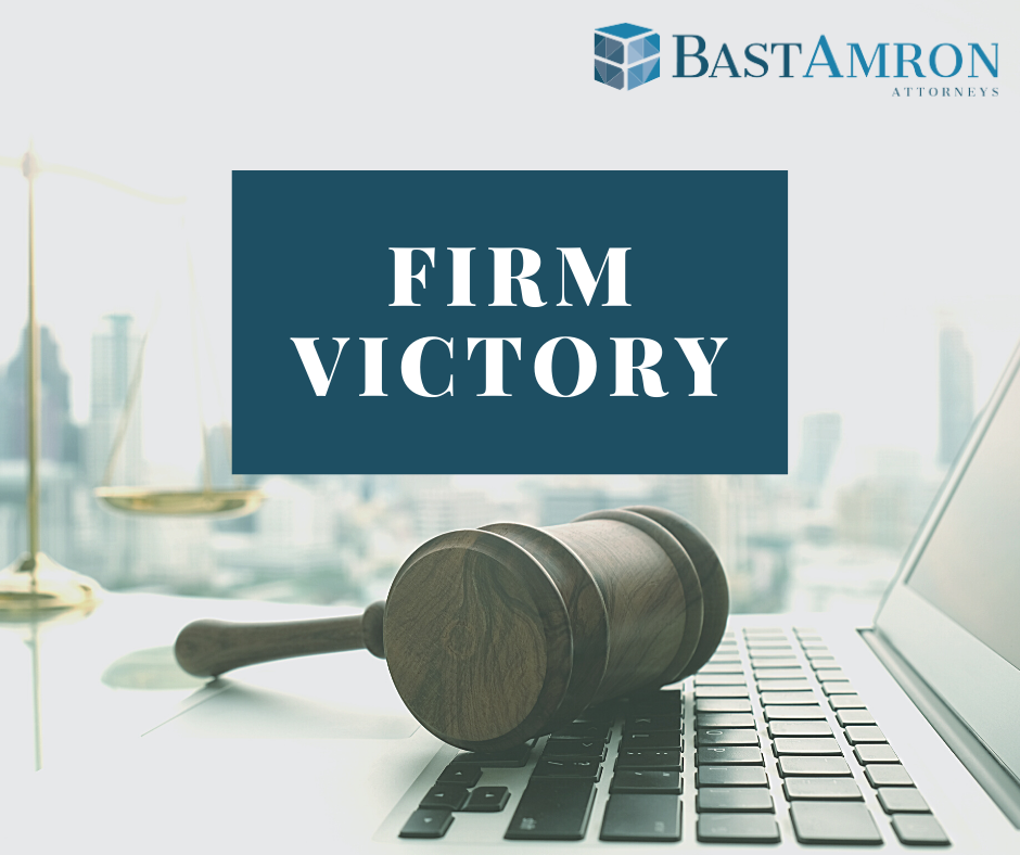 Bast Amron Bring Home  $12 Million Recovery for Creditors of Victor Posner Estate
