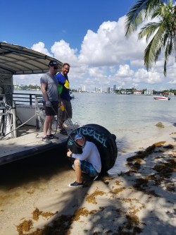 Bast Amron team onsite for coastal cleanup