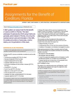 assignment benefit creditors