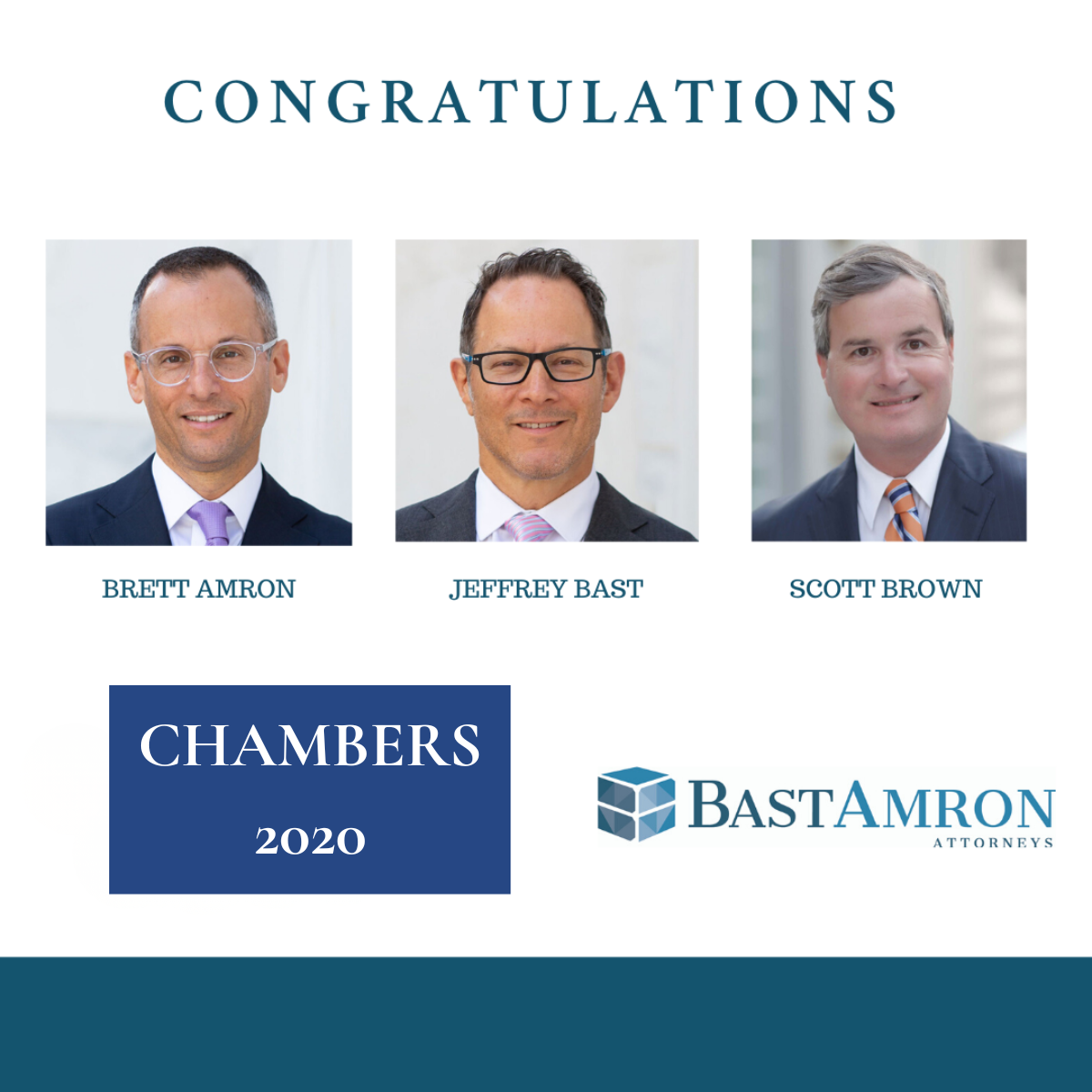 BAST AMRON ATTORNEYS AND FIRM RECOGNIZED BY CHAMBERS & PARTNERS