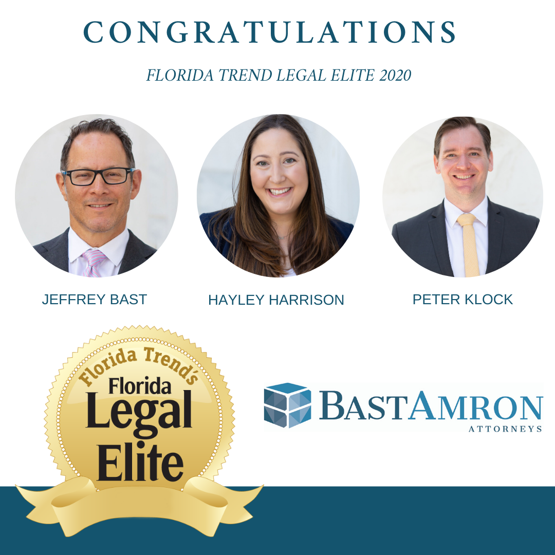 BAST AMRON ATTORNEYS RECOGNIZED IN FLORIDA TREND LEGAL ELITE 2020