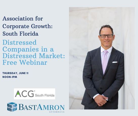 JEFFREY BAST PRESENTS ON DISTRESSED COMPANIES IN A DISTRESSED MARKET