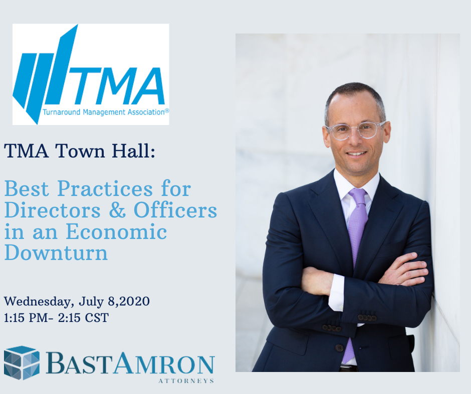 BRETT AMRON PRESENTS on Best Practices for Directors & Officers in an Economic Downturn