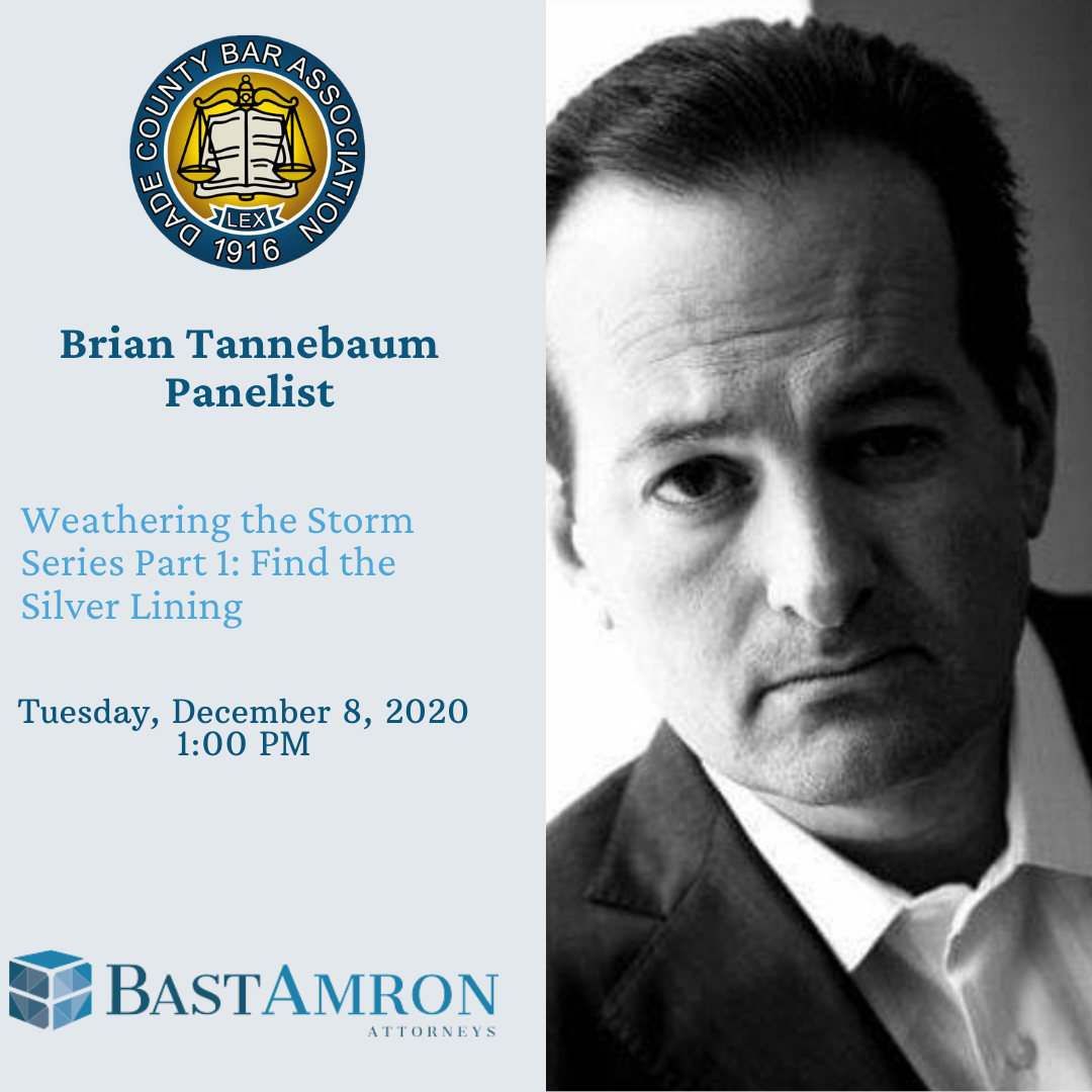 BRIAN TANNEBAUM PRESENTS ON WEATHERING THE STORM SERIES PART 1: FIND THE SILVER LINING