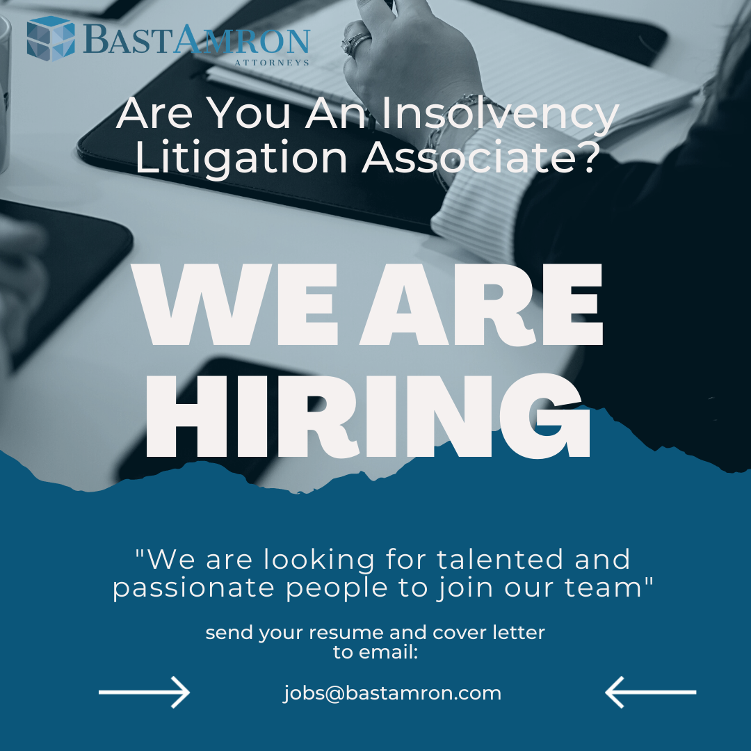 INSOLVENCY LITIGATION ASSOCIATE ATTORNEY