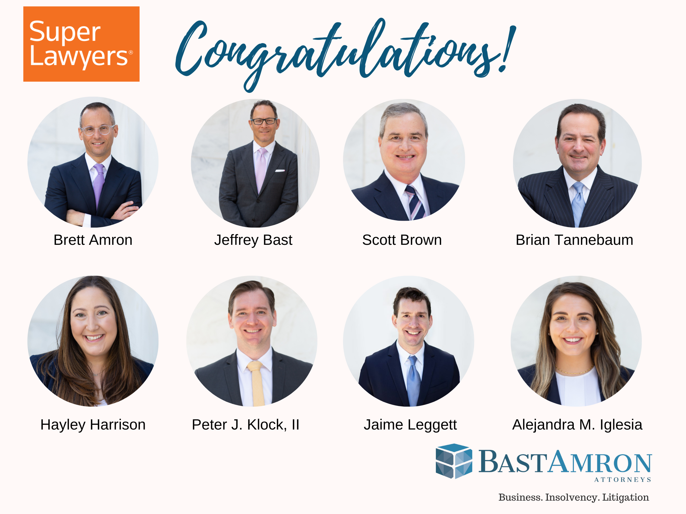 BAST AMRON ATTORNEYS RECOGNIZED IN 2022 EDITION OF FLORIDA SUPER LAWYERS