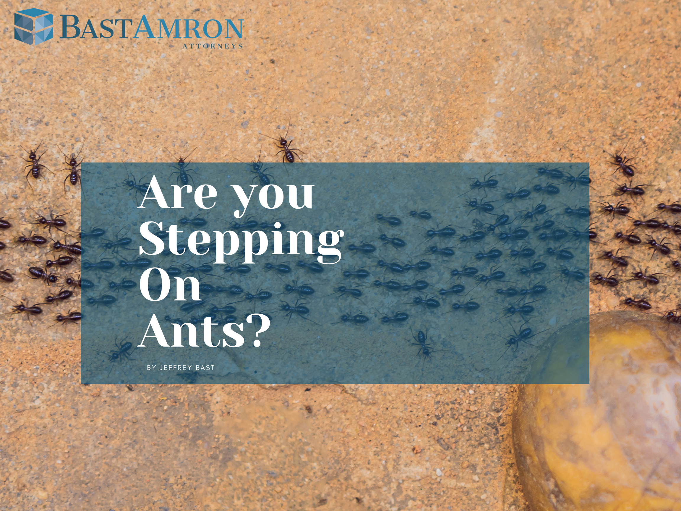 Are you stepping on ants?