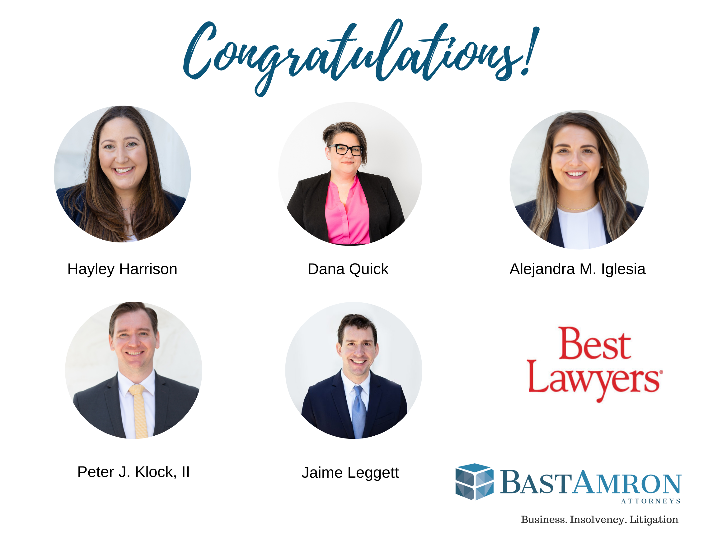 5 BAST AMRON ATTORNEYS INCLUDED IN 2023 BEST LAWYERS IN AMERICA® “ONES TO WATCH”