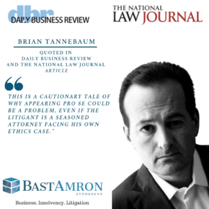 BRIAN TANNEBAUM QUOTED IN DBR AND NATIONAL JOURNAL– NOVA LAW STUDENT’S ADA CLAIMS FAIL AT ELEVENTH CIRCUIT