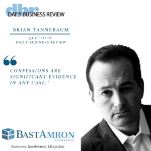 BRIAN TANNEBAUM QUOTED IN THE DBR– 'DON'T SUE ME UNTIL AFTER I LEAVE THE FIRM': FOLEY & LARDNER FACES MALPRACTICE LAWSUIT