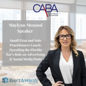 MAYLYNN MENOUD TO SPEAK AT CABA SMALL FIRM & SOLO PRACTITIONER LUNCH & LEARN