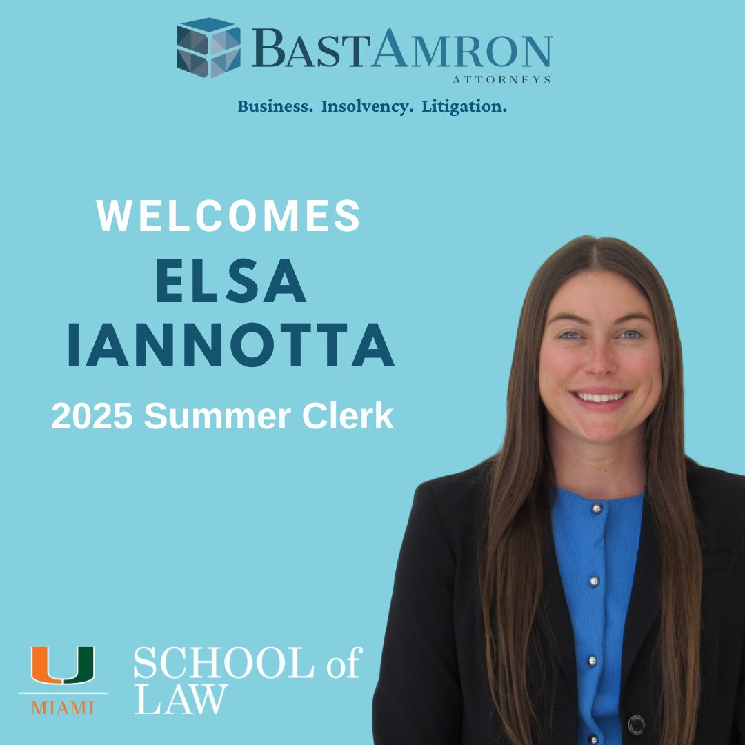 BAST AMRON WELCOMES ELSA IANNOTTA TO OUR 2025 SUMMER CLERKSHIP PROGRAM