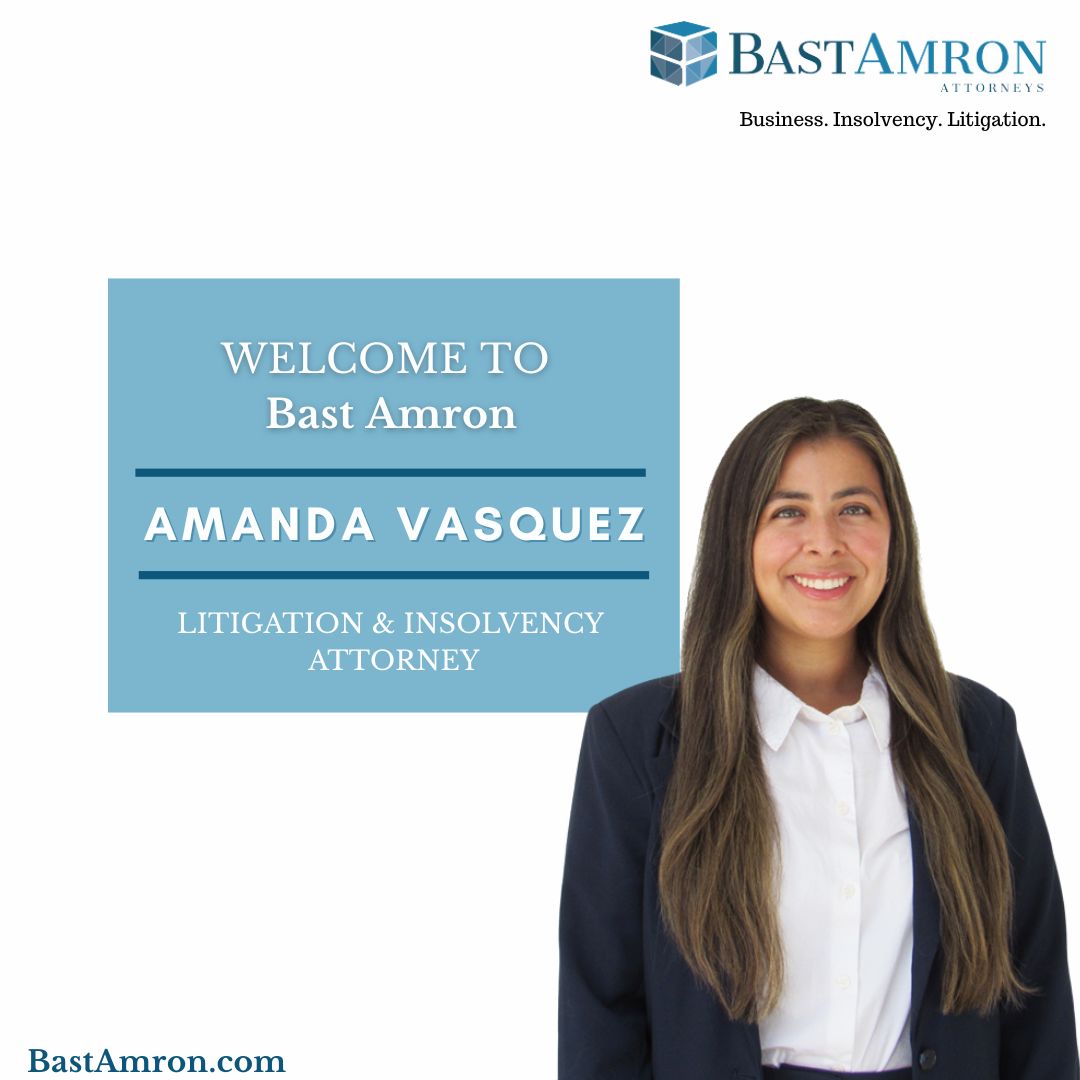 BAST AMRON WELCOMES NEW ATTORNEY AMANDA VASQUEZ