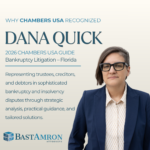 WHY CHAMBERS USA RECOGNIZED DANA QUICK IN 2026
