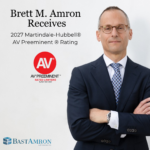 BRETT AMRON RECEIVES 2027 MARTINDALE-HUBBELL® AV PREEMINENT® RATING